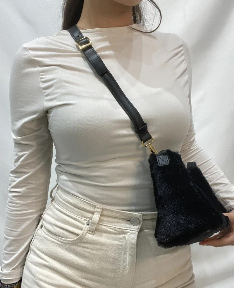 Sac à main vegan fourrure Faux Fur - All day Mini - Image 14