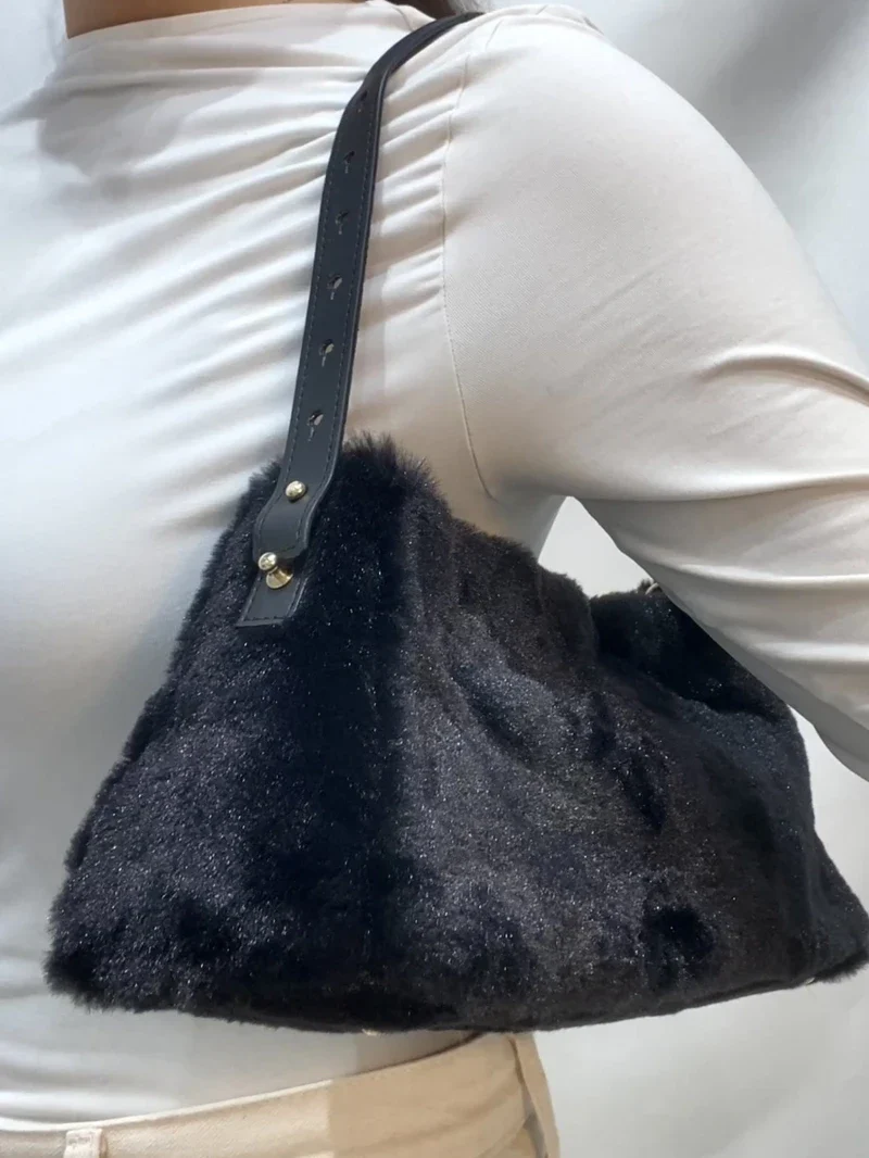 Sac à main vegan fourrure Faux Fur - All day Mini - Image 15