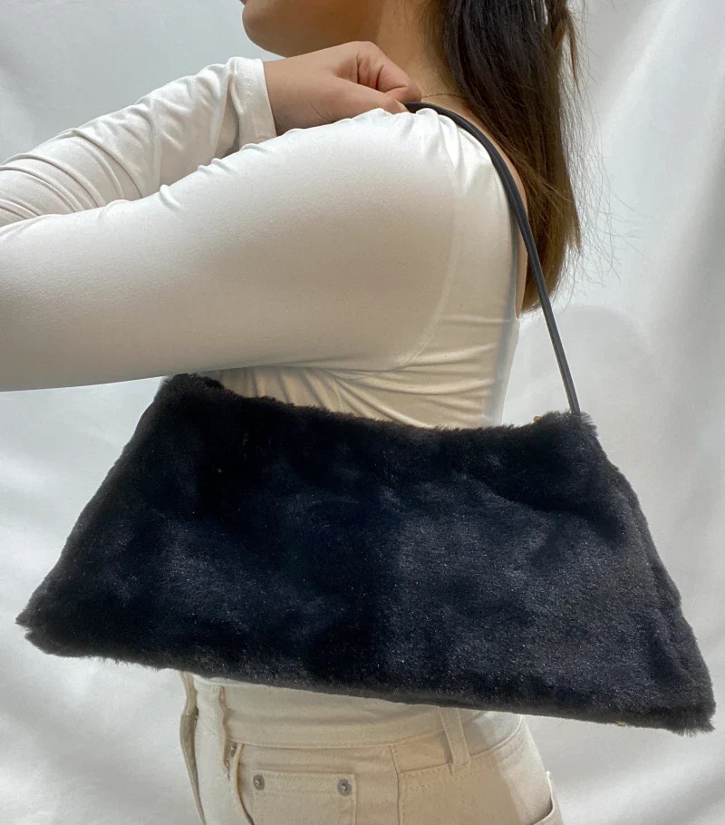 Sac à main vegan fourrure Faux Fur - All day Mini - Image 2