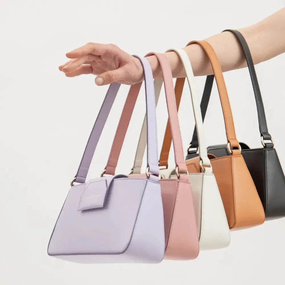Sac baguette en cuir végan Carmen I Camel - Image 9