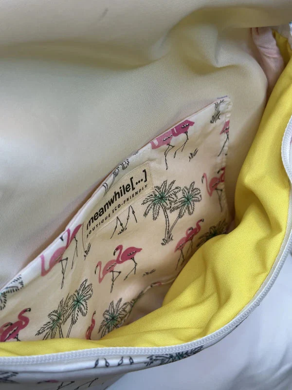 Sac banane blanc motifs flamants roses - Image 4