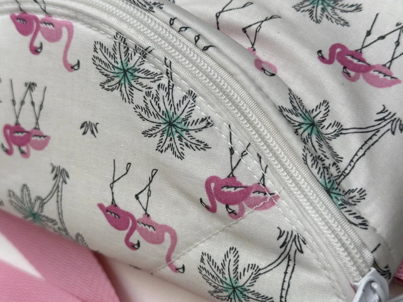 Sac banane blanc motifs flamants roses - Image 8
