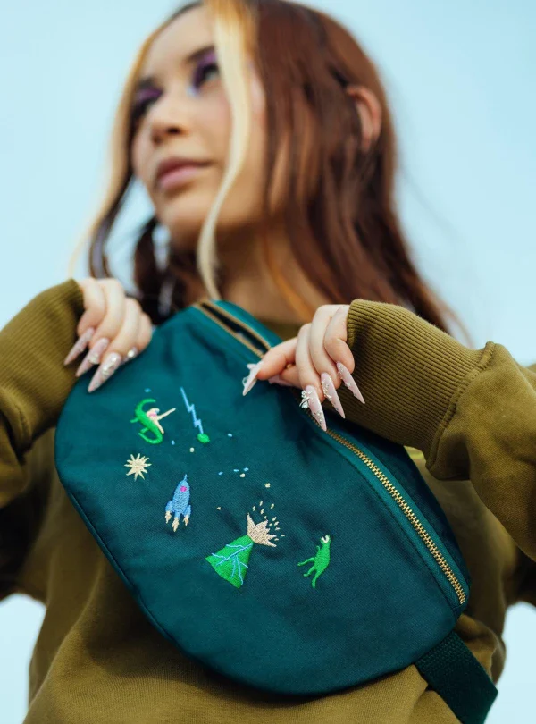 Sac Banane en coton bio avec broderie - plusieurs modèles - Image 15