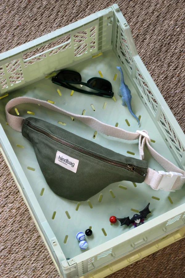Sac banane enfant vert Olive - Augustin - Image 2