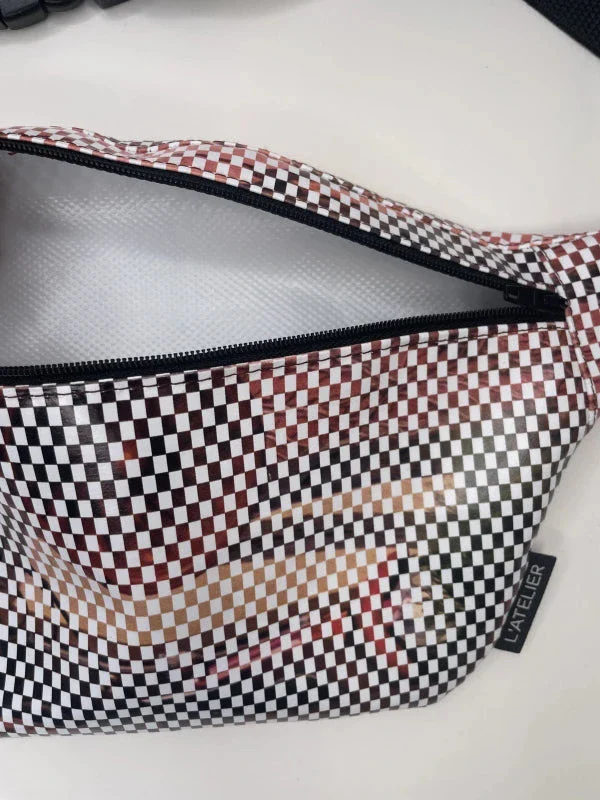 Sac banane française en tissu upcyclé - plusieurs coloris - Image 14