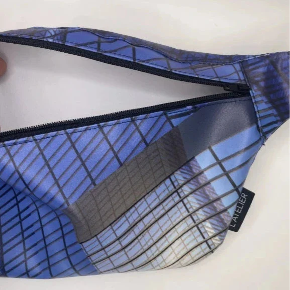 Sac banane française en tissu upcyclé - plusieurs coloris - Image 19