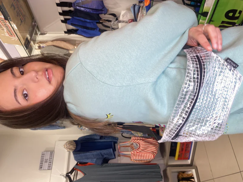 Sac banane française en tissu upcyclé - plusieurs coloris - Image 30