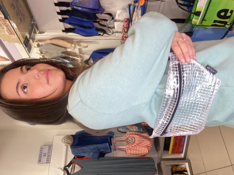 Sac banane française en tissu upcyclé - plusieurs coloris - Image 31