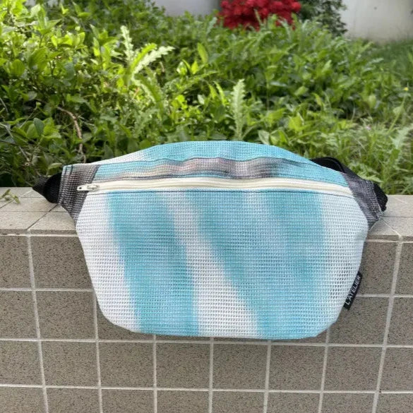 Sac banane française en tissu upcyclé - plusieurs coloris - Image 5