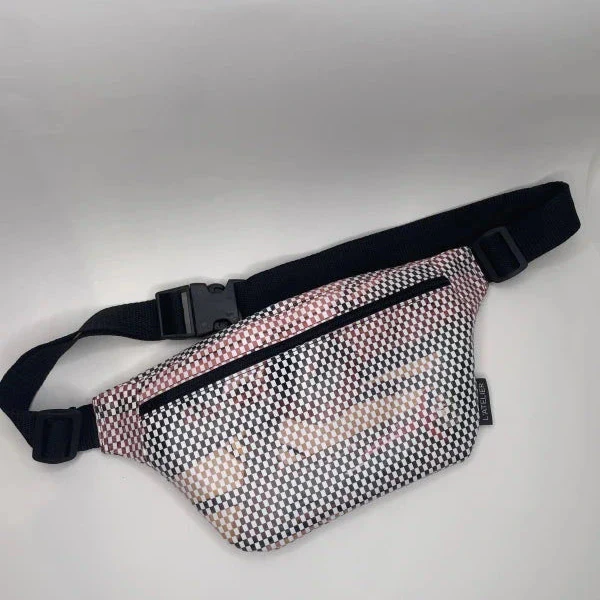 Sac banane française en tissu upcyclé - plusieurs coloris - Image 7