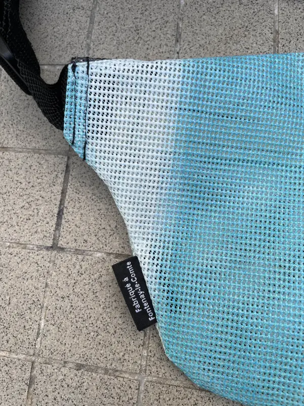 Sac banane française en tissu upcyclé - plusieurs coloris - Image 8