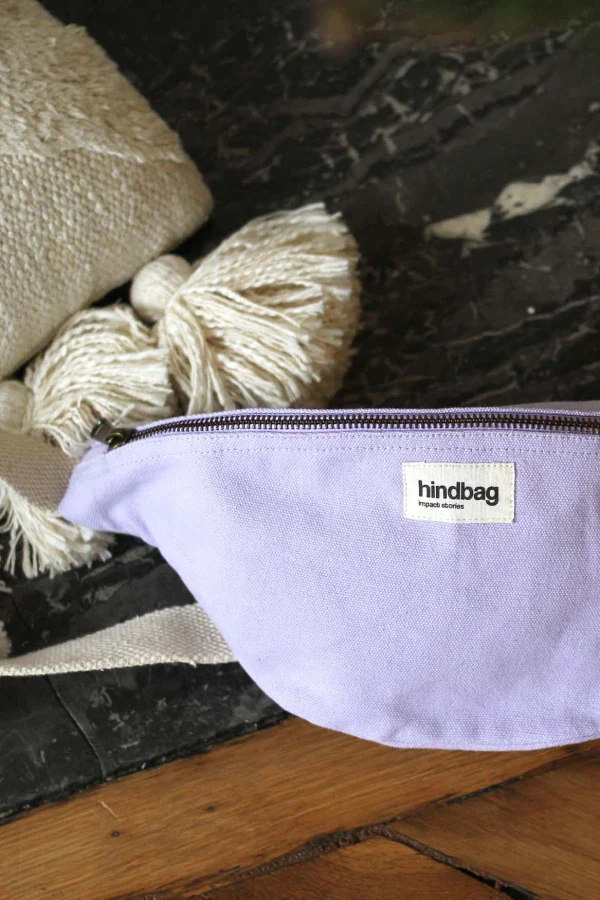Sac banane Lilas en coton bio - Olivia - Image 4