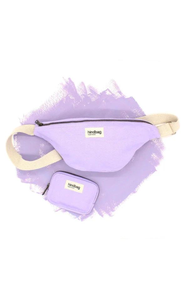 Sac banane Lilas en coton bio - Olivia - Image 5