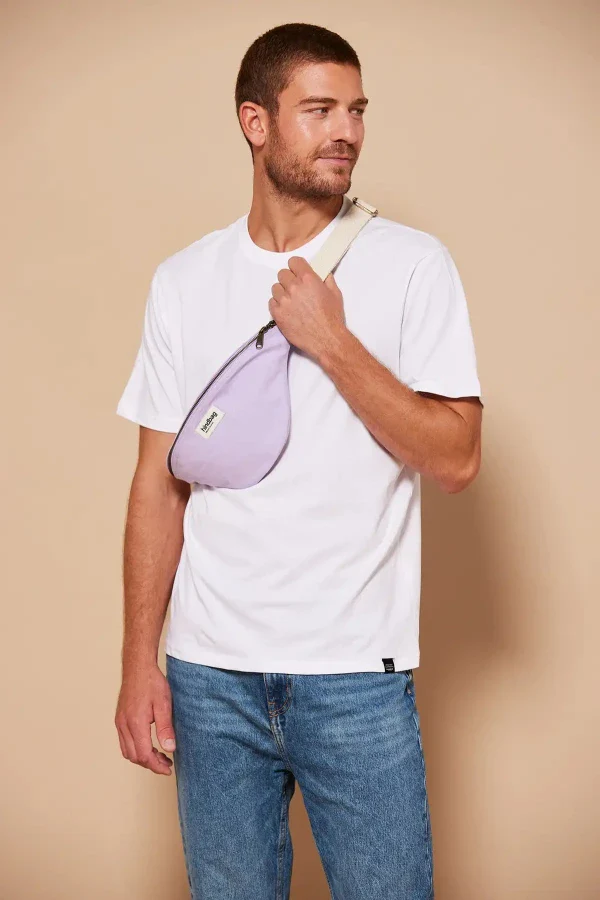 Sac banane Lilas en coton bio - Olivia - Image 7