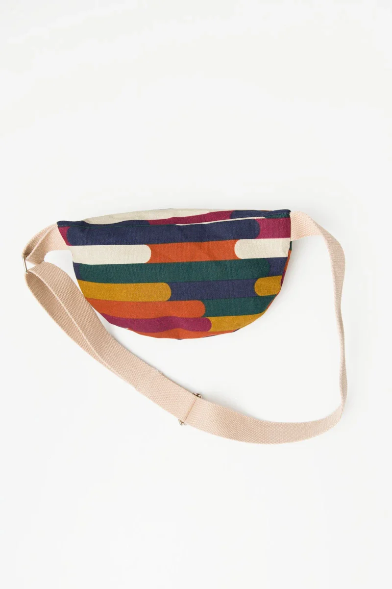 Sac banane multicolore en coton bio certifié - Fanny - Image 5