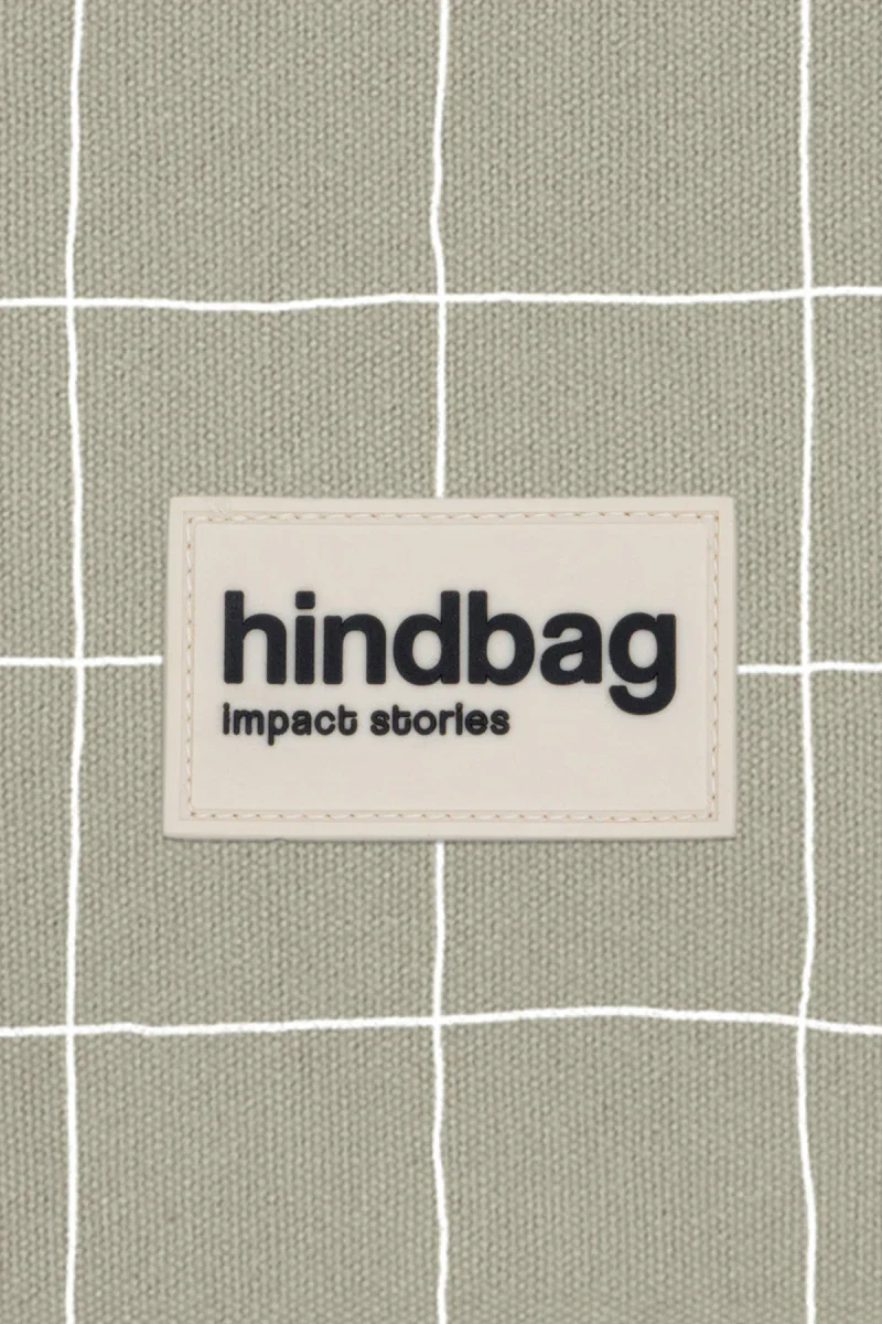Sac banane Olivia Carreaux vert argile/blanc - Image 4