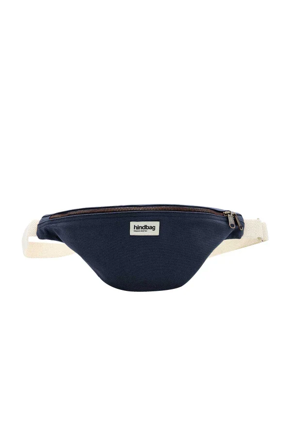 Sac banane en coton bio Bleu marine - Olivia - Image 4