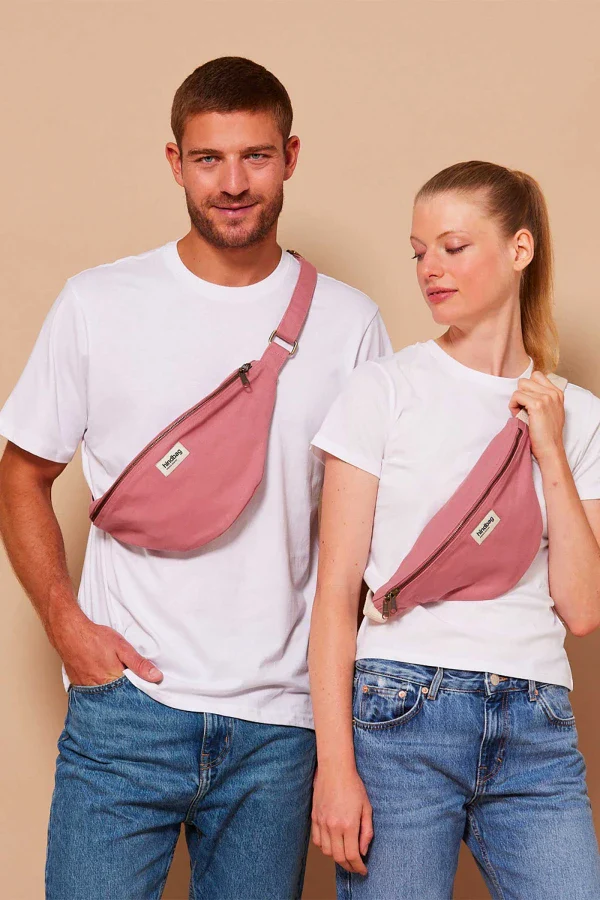Sac banane en coton bio Olivia rose blush - Image 10