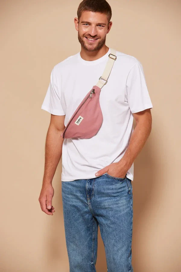 Sac banane en coton bio Olivia rose blush - Image 8