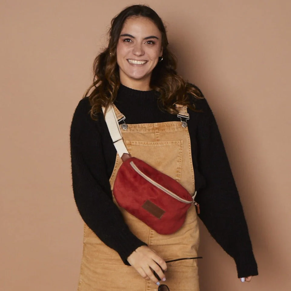 Sac banane rouge en matières upcyclées I Sancy - Image 5