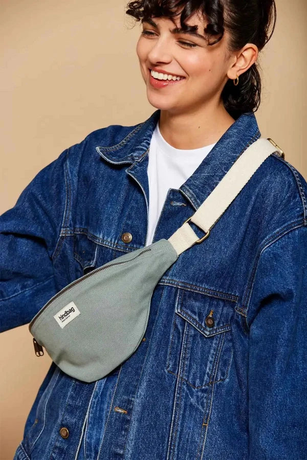 Sac banane Sauge en coton bio - Olivia - Image 10