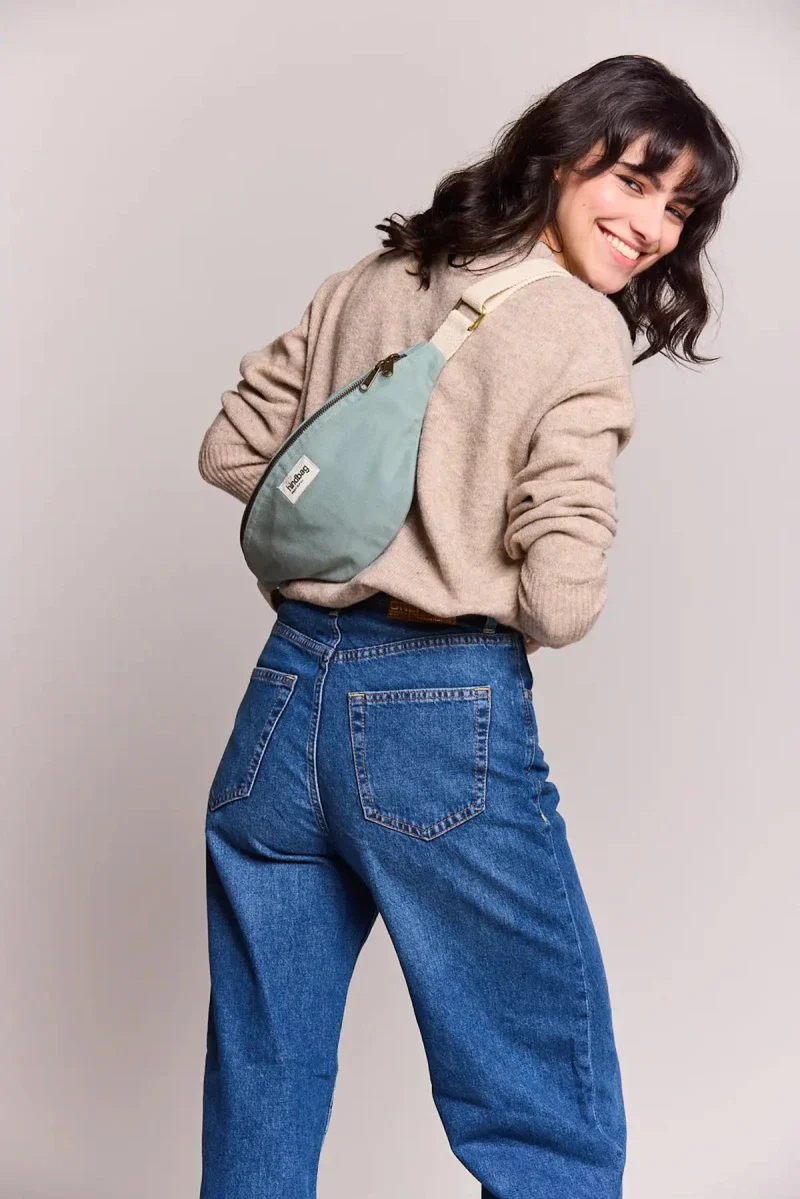 Sac banane Sauge en coton bio - Olivia - Image 11