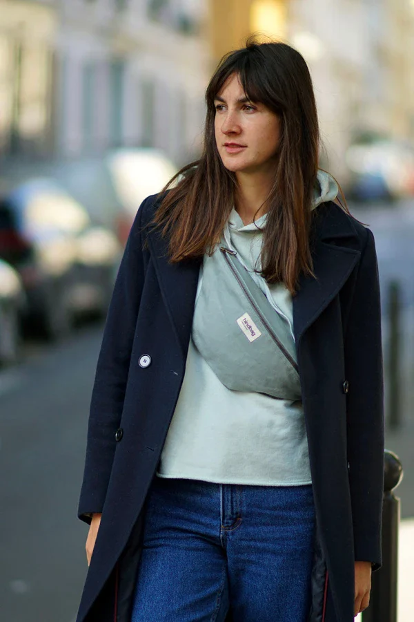 Sac banane Sauge en coton bio - Olivia - Image 3