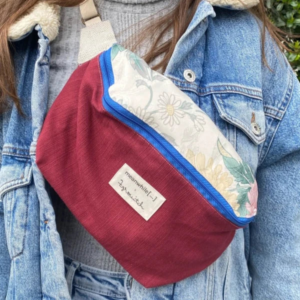 Sac banane ucpcylé Bordeaux 'Zgrouitch x Meanwhile Boutique' [ édition limitée ] - Image 5