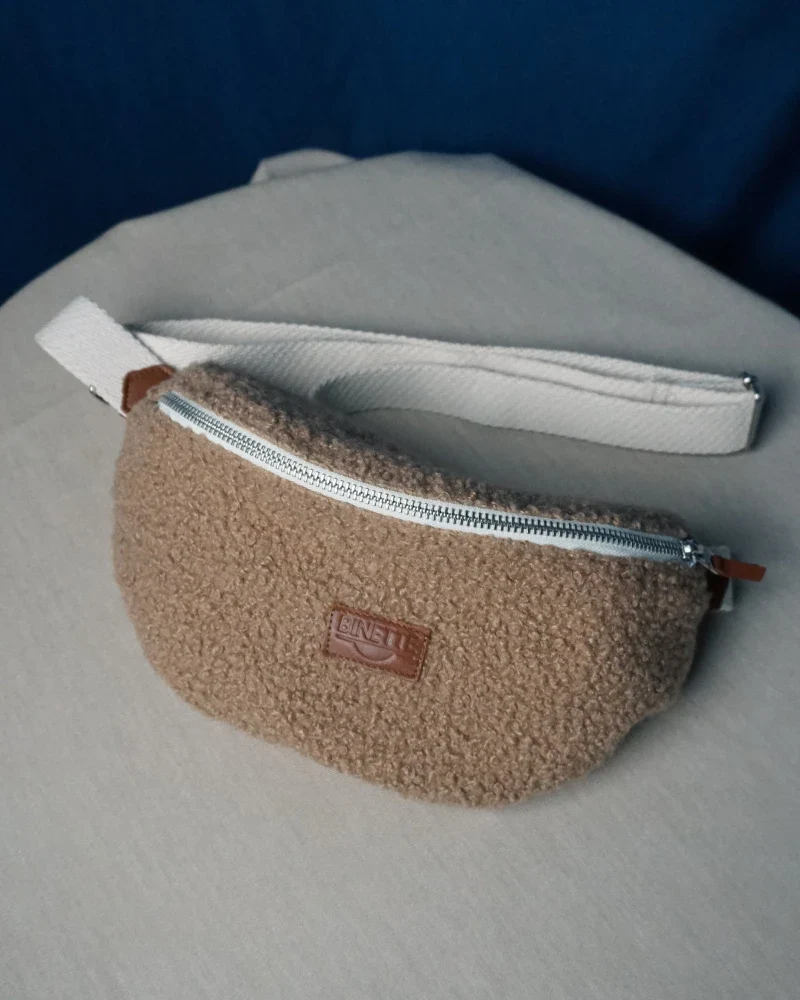 Sac Banane végane Moumoute Beige - Image 5