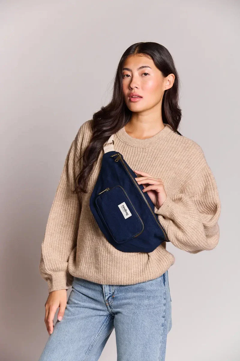 Sac banane XL bleu marine - Sofia - Image 2
