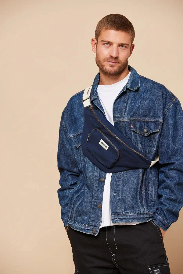 Sac banane XL bleu marine - Sofia - Image 3