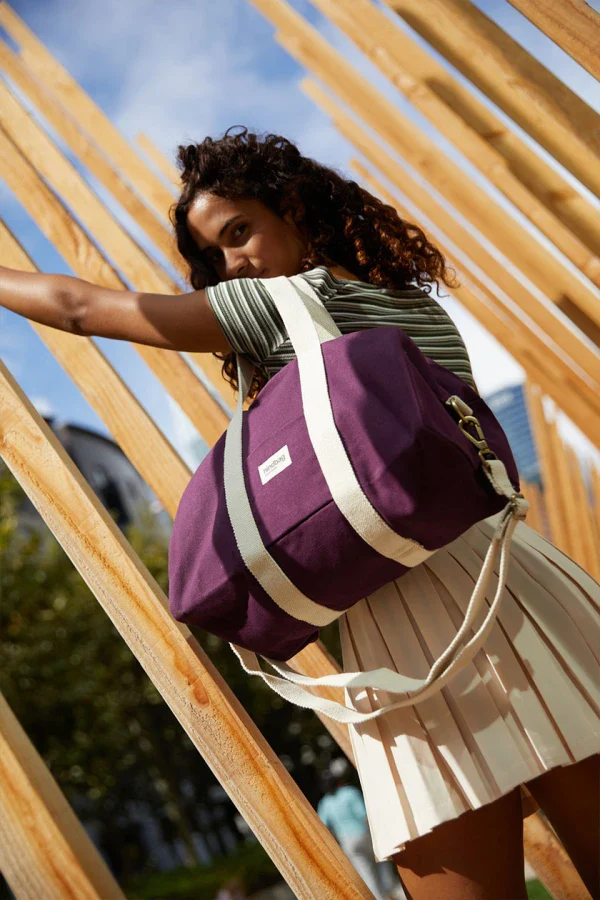 Sac bowling Noir en coton bio - Charlie - Image 3