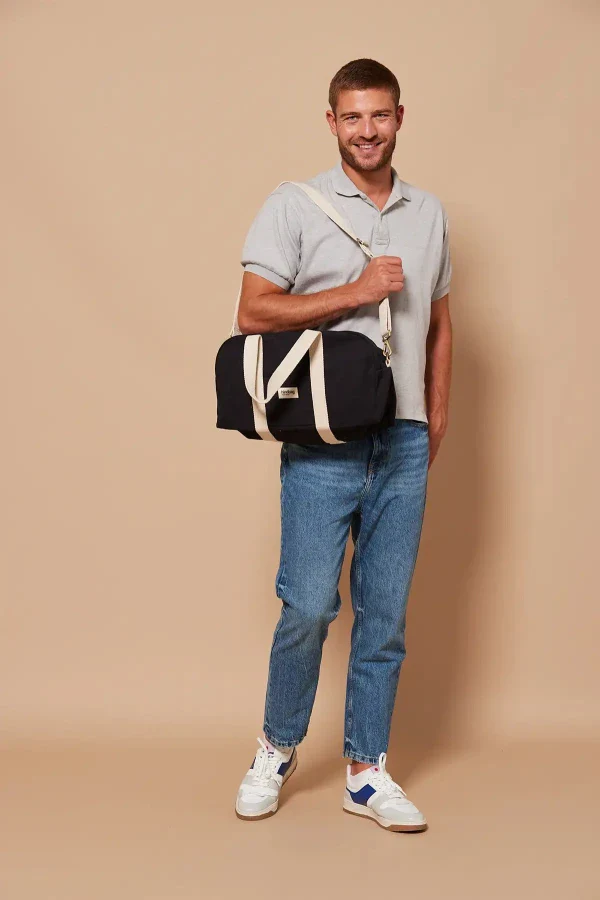 Sac bowling Noir en coton bio - Charlie - Image 7