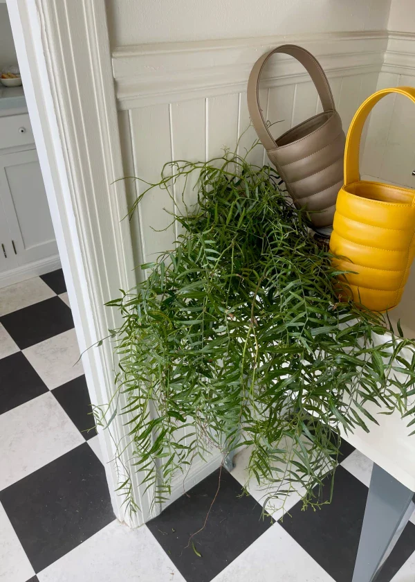 Sac Bucket Mini Matelassé en cuir végan Jaune moutarde - Image 3