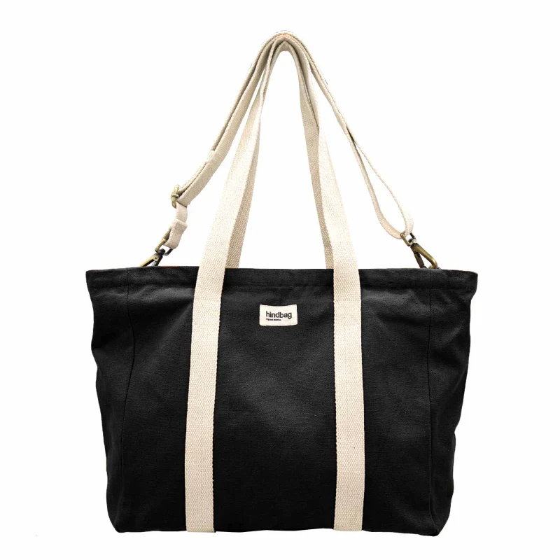 Sac cabas à langer multi-poche taille XL Noir - Joe - Image 3