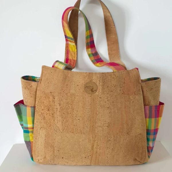 Sac cabas en liège Ora - Madras