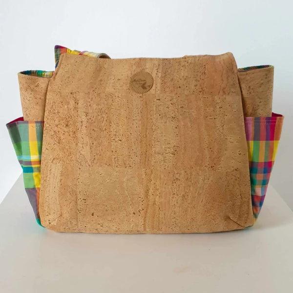 Sac cabas en liège Ora - Madras - Image 2