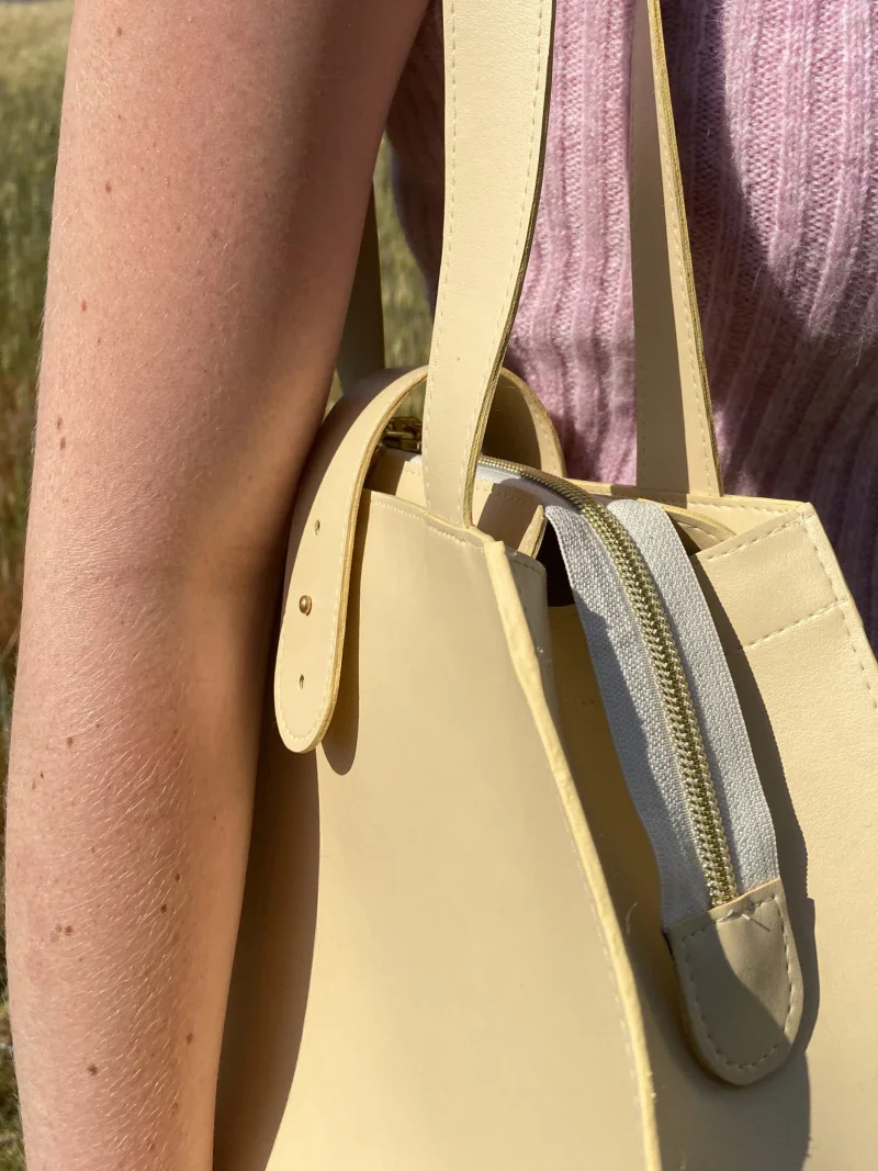 Sac cabas vegan en cuir de pomme - plusieurs coloris - Image 3