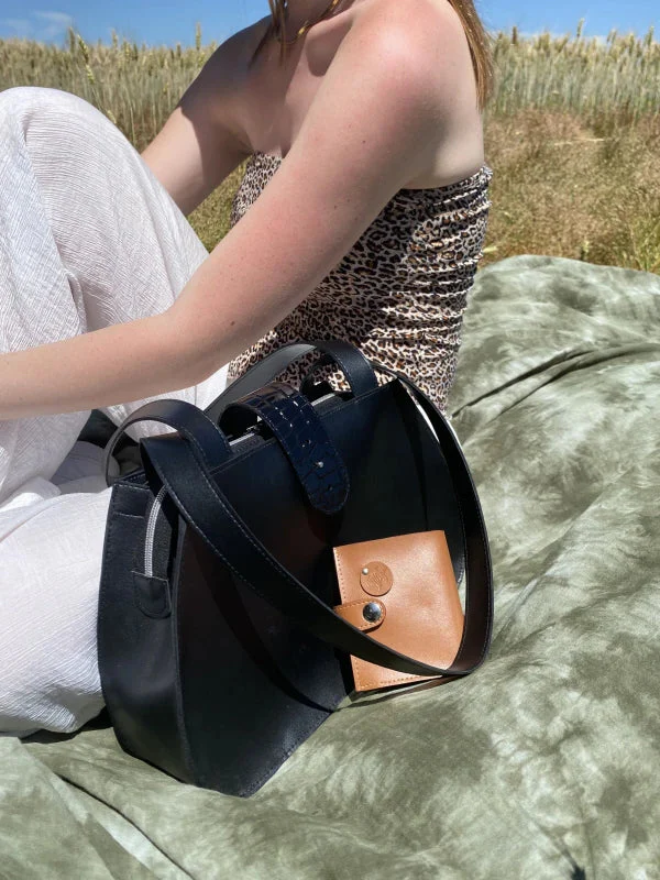 Sac cabas vegan en cuir de pomme - plusieurs coloris - Image 4