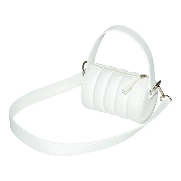 Sac Duffle Mini Matelassé en cuir vegan Blanc - Image 2