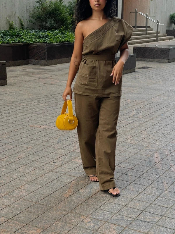 Sac Duffle Mini Matelassé en cuir vegan Jaune moutarde - Image 5