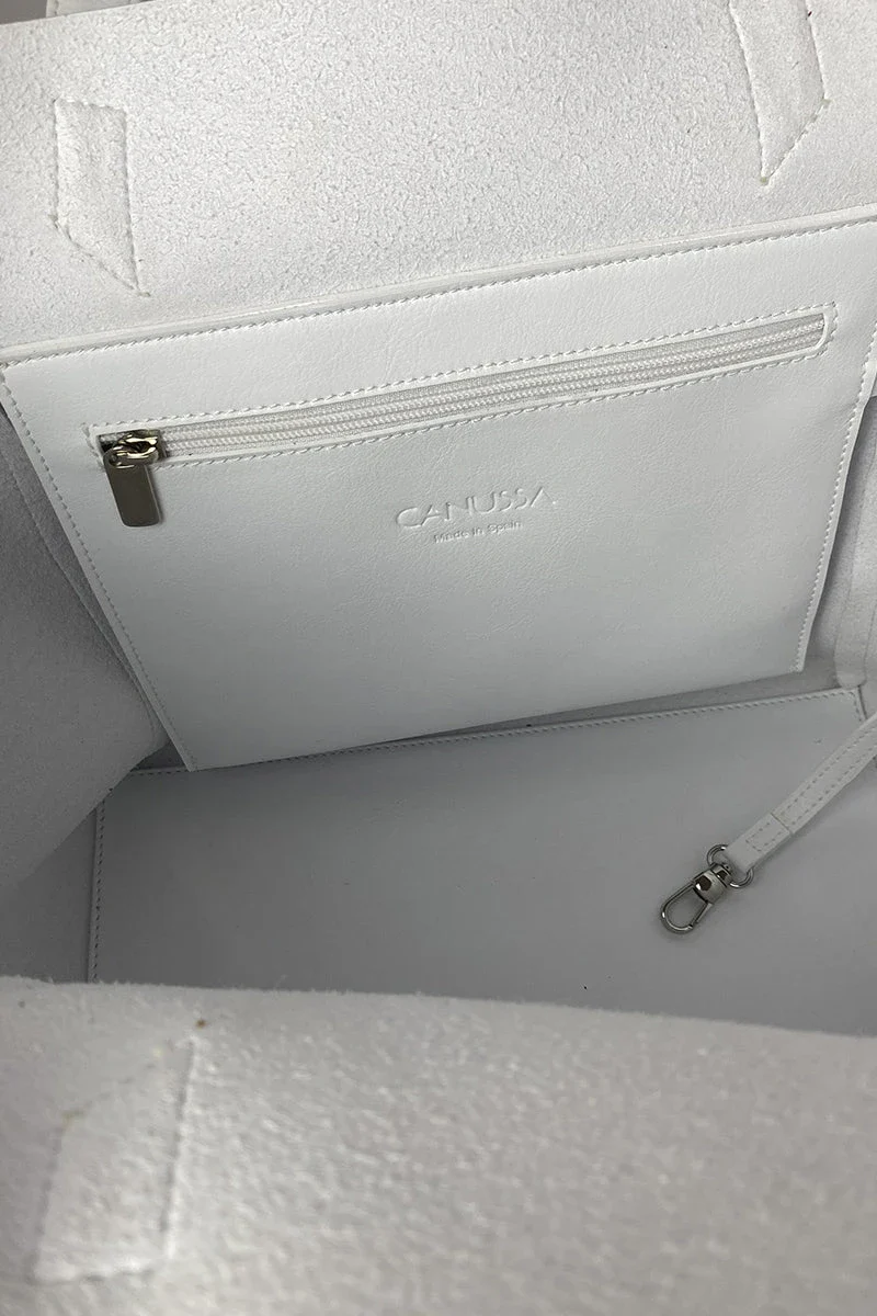 Sac à épaules blanc ajustable - Totissimo - Image 5