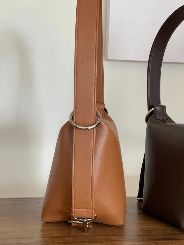Sac Fold en cuir vegan Camel - Image 3