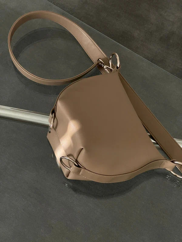 Sac Fold en cuir vegan Gris - Image 3