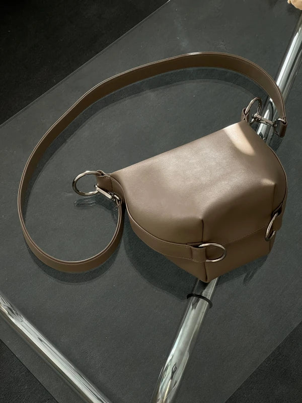 Sac Fold en cuir vegan Gris - Image 6