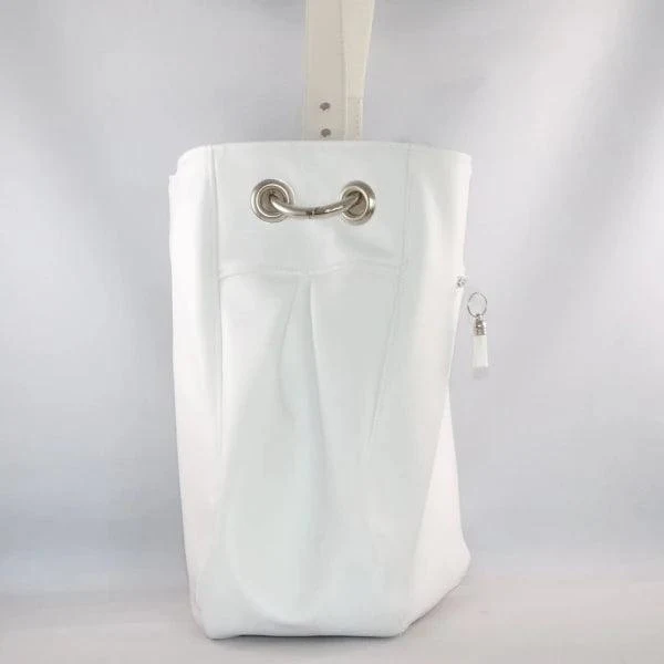 Grand sac fourre-tout en alter-cuir de raisin - Vert - Image 11