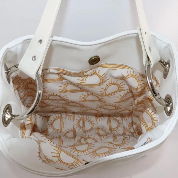 Grand sac fourre-tout en alter-cuir de raisin - Vert - Image 13