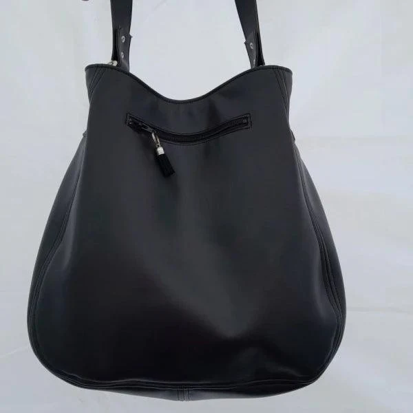 Grand sac fourre-tout en alter-cuir de raisin - Vert - Image 17
