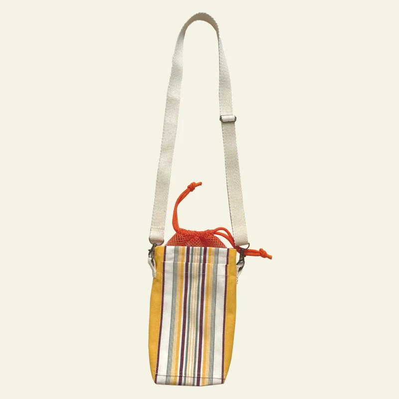 Sac isotherme en tissu upcyclé original - Boubou - Image 2