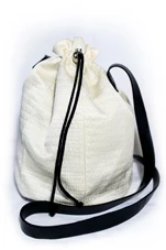 Sac seau à bandoulière blanc - Shade - Image 5